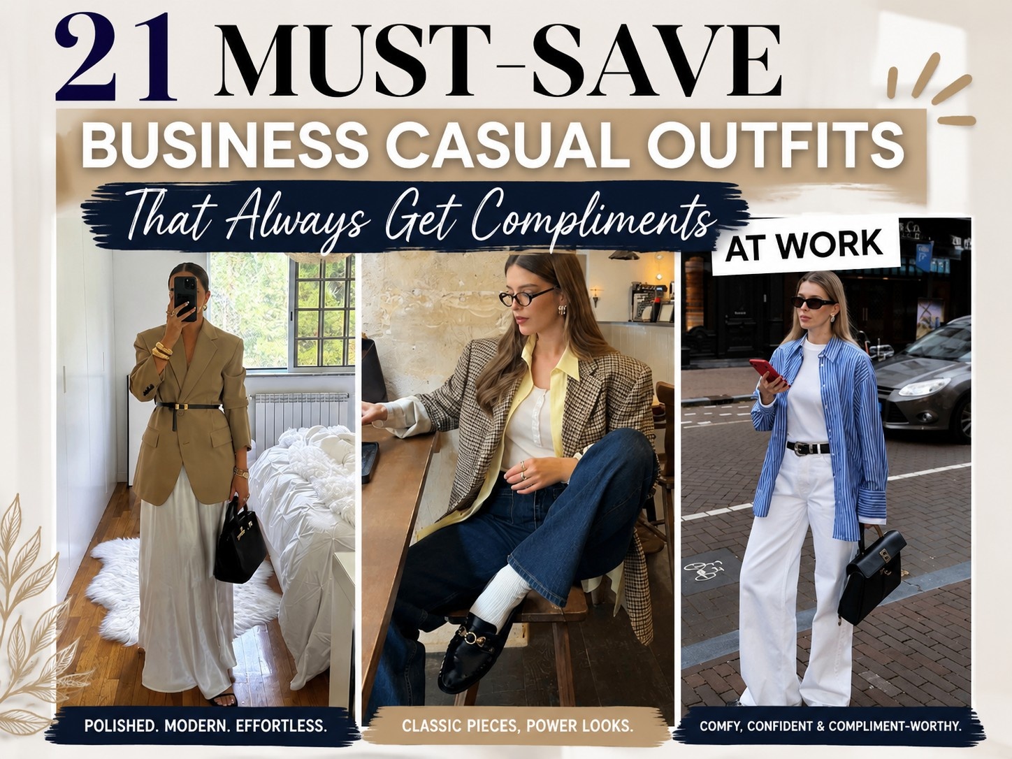 21 Must-Save Business Casual Outfits That Always Get Compliments At Work