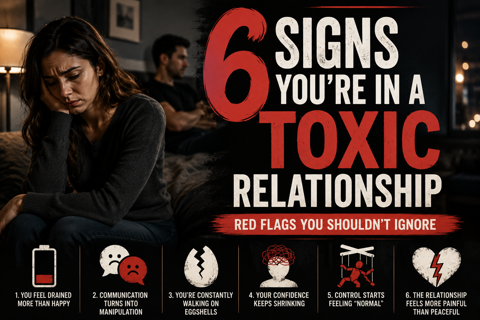 6 Warning Signs of a Toxic Relationship